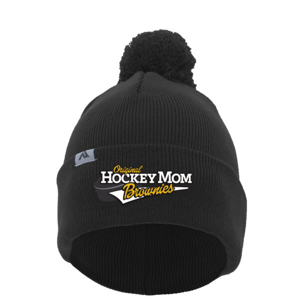Pacific Headwear - Knit Fold Over Pom-Pom Beanie - Embroidered Logo Thumbnail