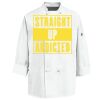 Eight Knot Button Chef Coat with Thermometer Pocket Thumbnail