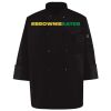 Ten Pearl Button Black Chef Coat Thumbnail