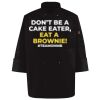 Ten Pearl Button Black Chef Coat Thumbnail