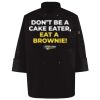 Ten Pearl Button Black Chef Coat Thumbnail